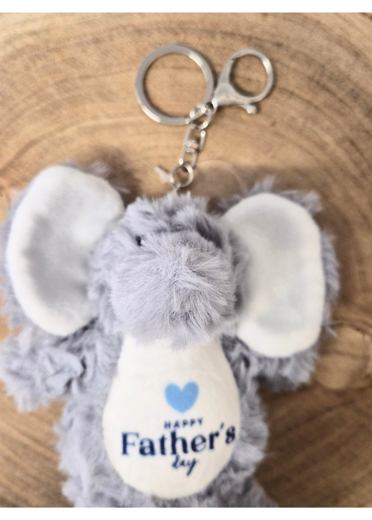 “Happy Father’s Day” Plush Elephant Keyring