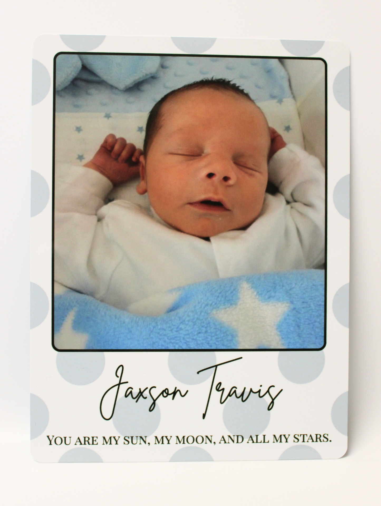 A5 Personalised Aluminium Photo Plaque