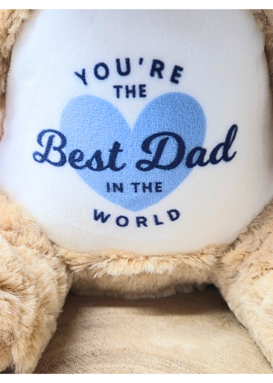Personalised “Best Dad” Plush Dog