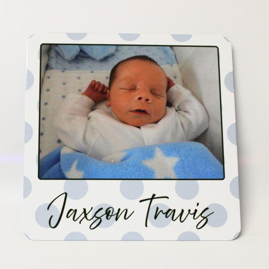 Mini Photo Plaque – 10x10cm Personalised Memory Plaque